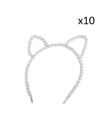 Tiara Orelhinha de gato Arquinho de cabelo- Kit 10 unidades - Lynx  produções - Tiara - Magazine Luiza