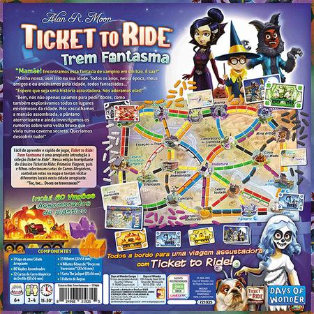 Ticket to Ride: Trem Fantasma - Jogo de Tabuleiro - Galápagos Jogos -  Outros Jogos - Magazine Luiza