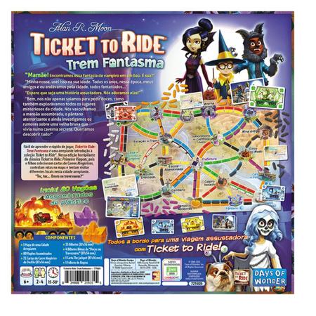 Ticket to Ride: Trem Fantasma - Jogo de Tabuleiro - Galápagos