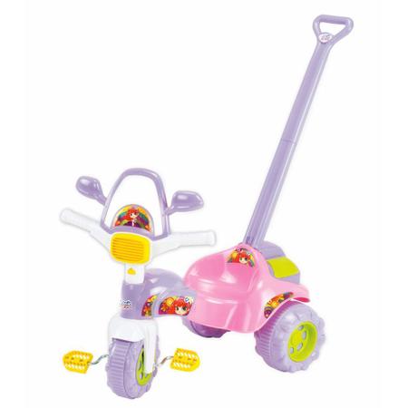 Tico Tico Meg Triciclo Com Haste - Magic Toys Imagem de Tico Tico Meg Triciclo Com Haste - Magic Toys