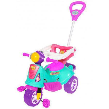 Triciclo Motoca Infantil A Pedal Resistente Rosa Bandeirante - Velotrol e  Triciclo a Pedal - Magazine Luiza