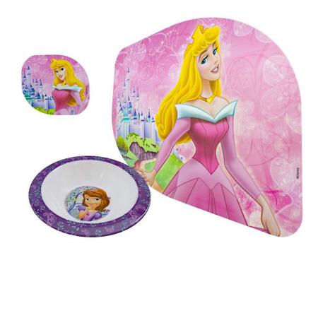 Tigela Princesinha Sofia + Jogo Americano Aurora Princesas Disney -  Gedex/Wei - Jogo Americano - Magazine Luiza