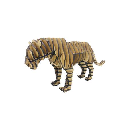 Tigre de madeira para decoração 3D Sthoudt - Adorno - Magazine Luiza