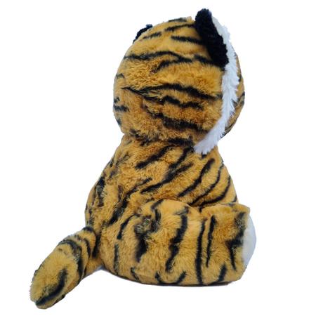 Tigre Fofinho Sentado Com Laço 23cm - Pelúcia- Safári Africa