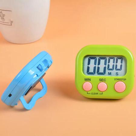 Timer Digital magnético com alarme sonoro e visor LCD para cozinha -  Camicado