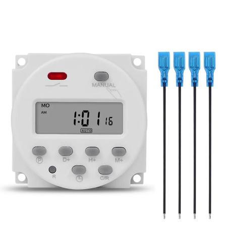 Timer Digital Temporizador Horário 127v 16a P/ Painel - Sinotimer Imagem de Timer Digital Temporizador Horário 127v 16a P/ Painel