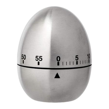 Timer Temporizador em Formato de Ovo com Aviso Sonoro Inox Mimo Style Timer de Cozinha Magazine Luiza