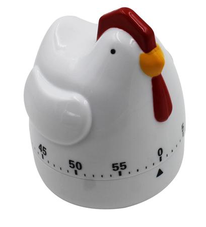 Temporizador de cozinha de galinha com desenho animado para cozinhar  temporizador bonito lembrete temporizador de contagem regressiva para  assar, Branco, 1