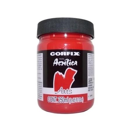 Imagem de Tinta Acrílica G1 Arts 130 Vermelho Cádmio Escuro 250ml Corfix