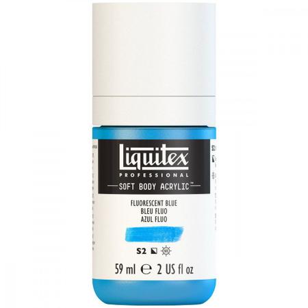 Imagem de Tinta Acrílica Liquitex Soft Body 59ml S2 Fluorescent Blue