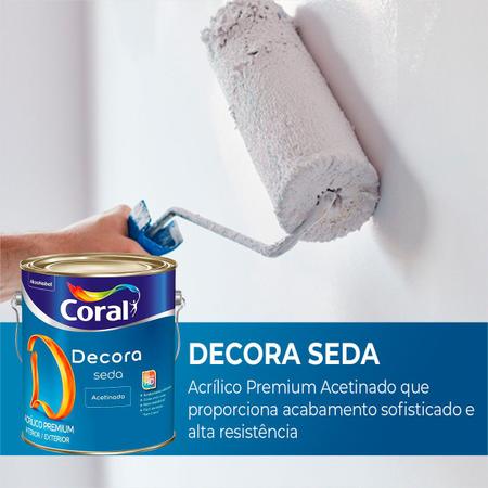 Imagem de Tinta Acrílica Premium Coral Decora Seda Acetinado 3,6l