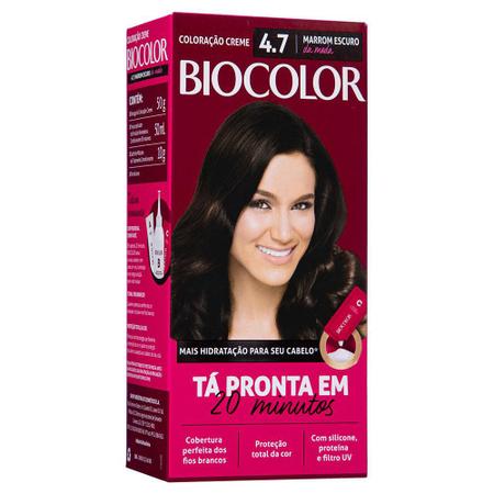 Imagem de Tinta de Cabelo Biocolor Mini Kit Marrom Escuro da Moda 4.7