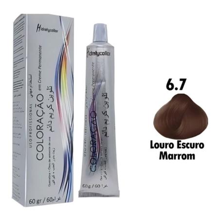 Imagem de Tinta de Cabelo Loiro Escuro Marrom louro (Chocolate) 6.7 Profissional