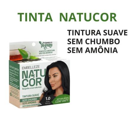 Imagem de Tinta de Cabelo Natucor Preto Natural1.0 12g - Embelleze