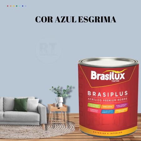 Imagem de Tinta de Parede Azul Marinho 800ml Brasiplus Acrílica Fosca