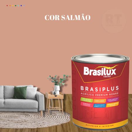 Imagem de Tinta de Parede Laranja 800ml Brasiplus Fosca