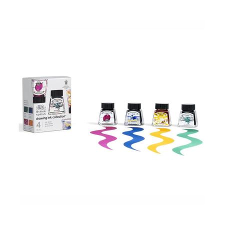 Imagem de Tinta Desenho Tons Ricos Winsor & Newton 14 Ml com 4 Cores