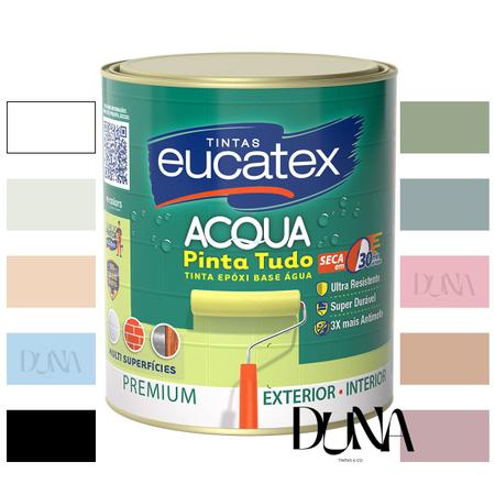 Imagem de Tinta Epóxi Base Água Paredes Azulejos e Pisos Eucatex 800ml