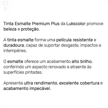 Tinta esmalte lukscolor alto brilho 3600ml azul franca Imagem de Tinta esmalte lukscolor alto brilho 3600ml azul franca