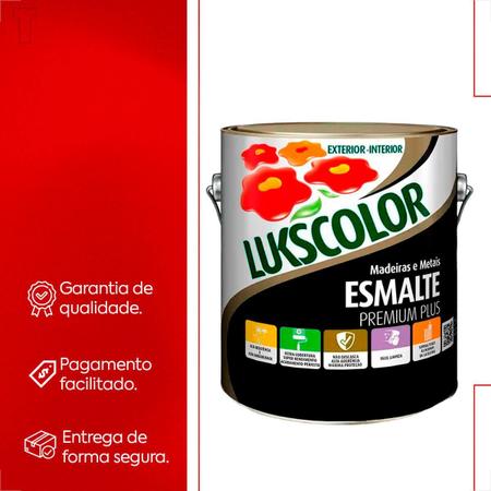 Tinta esmalte lukscolor alto brilho 3600ml azul franca Imagem de Tinta esmalte lukscolor alto brilho 3600ml azul franca