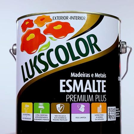 Imagem de Tinta Esmalte Sintético Lukscolor Amarelo 3,6L