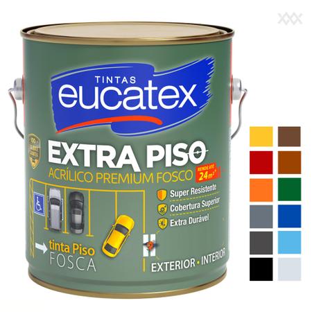 Imagem de Tinta Extra Piso Galão 3,6L Eucatex - Cores