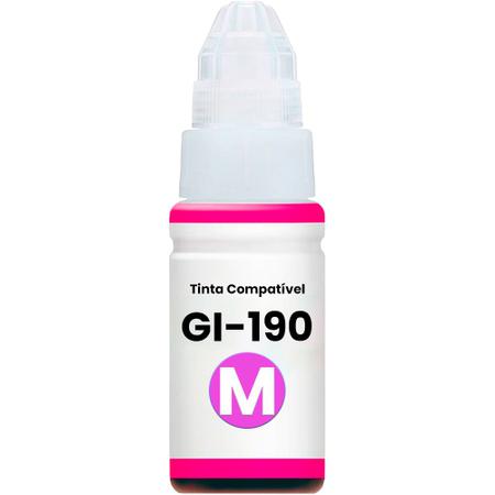 Imagem de Tinta GI-190 Magenta compatível para impressora Canon Pixma G2100