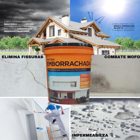 Tinta Pintura Emborrachada Premium Hydronorth Branco 18 Litros Imagem de Tinta Pintura Emborrachada Premium Hydronorth Branco 18 Litros