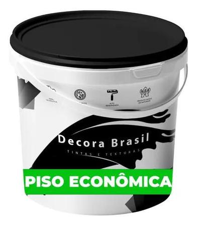 Imagem de Tinta Piso Econômica Decora Brasil Tintas Externa Interna Base D'água Ótimo Rendimento