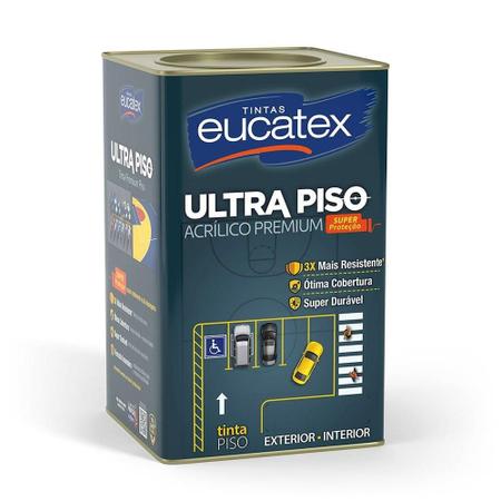 Imagem de Tinta Piso Super Eucatex Acrílico Premium 18L Cinza Escuro