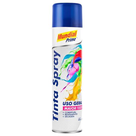 Imagem de Tinta Spray 400ml Uso Geral Azul Escuro Mundial Prime