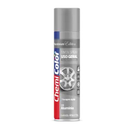 Tinta Spray Alumínio para Rodas Chemicolor 250ml TecBril Imagem de Tinta Spray Alumínio para Rodas Chemicolor 250ml TecBril