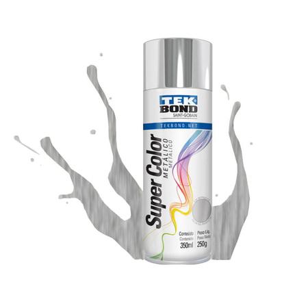 Imagem de Tinta spray cromado metalico tekbond 350ml/250g