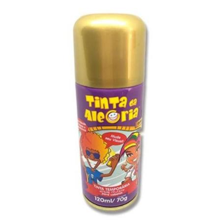 Tinta Temporária para Cabelo Dourada - 120ml - Extra Festas