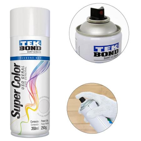 Imagem de Tinta Spray Uso Geral Branco Brilhante Tekbond 350ml / 250g