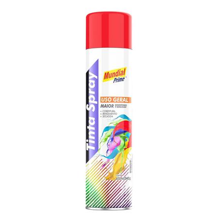 Imagem de Tinta Spray Vermelho Uso Geral Mundial Prime 400ml