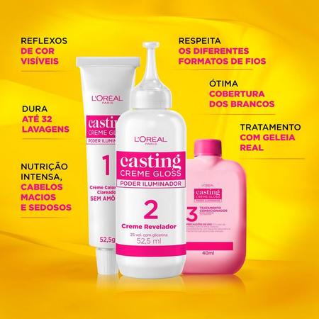 Imagem de Tintura Casting Creme Gloss Castanho Escuro 300