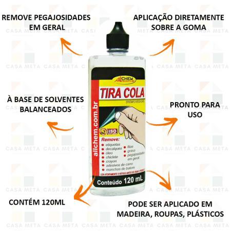 Imagem de Tira Cola Removedor Pronto Uso Eficiente Allchem 3 Unidades