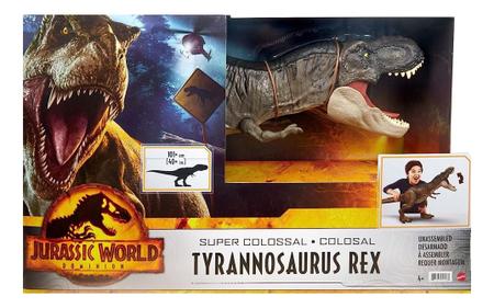 Tiranossauro Rex Super Colossal Jurassic World Mattel Fmm63 - Vals Magazine