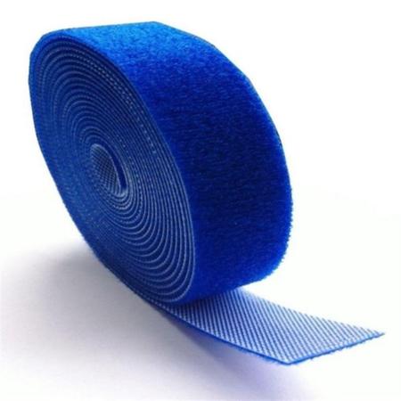 Imagem de Tiras autocolantes azul rolo de 3m 5pc - organizador de cabos