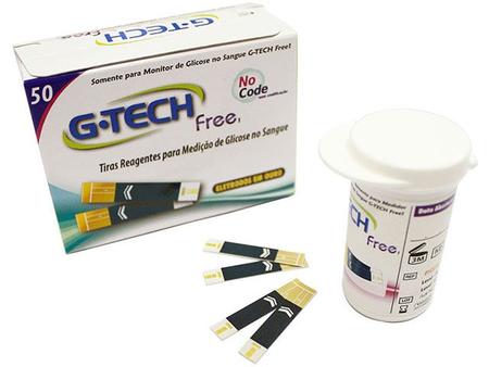 Imagem de Tiras para Medir Glicose G-Tech Free1 50 Unidades