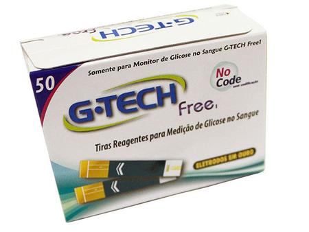 Imagem de Tiras para Medir Glicose G-Tech Free1 50 Unidades