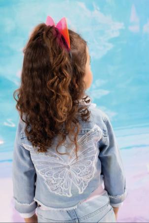to Infantil Feminino Jaqueta Jeans Menina Cal a Jeans Luxo