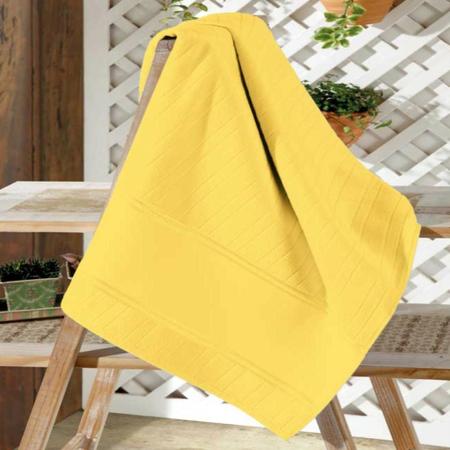 Imagem de Toalha Banho Dohler Velour Artesanalle 70Cm X 140Cm Amarelo