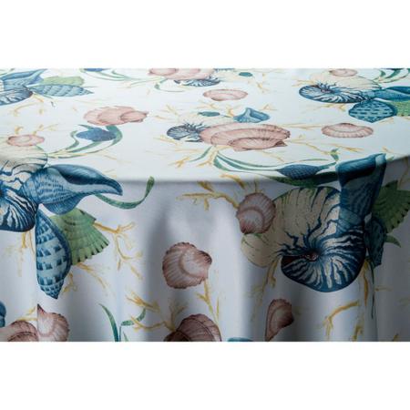 Imagem de Toalha de Mesa Dupla Face Impermeável 4 Lugares Vizapi Reversível Berlim 150Cm Multicolorido