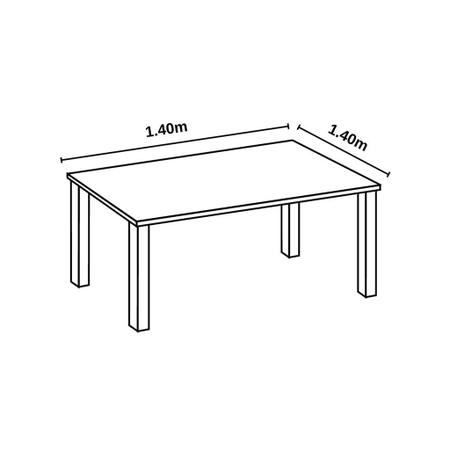 Imagem de Toalha de Mesa Plastico Estampada Pvc Térmica Impermeável 1,40x1,40m