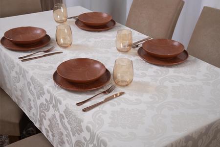 Imagem de Toalha De Mesa Retangular 6 Lugares Jacquard 1,35X2,00