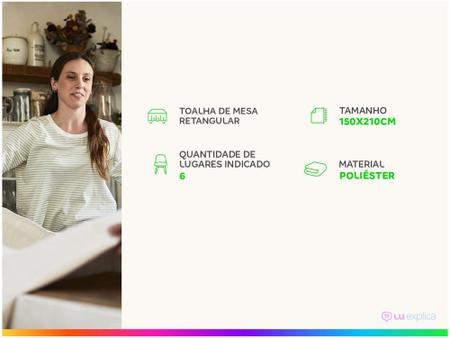 Toalha de Mesa Retangular Lepper Rosa - 150x210cm Realeza Imagem de Toalha de Mesa Retangular Lepper Rosa - 150x210cm Realeza