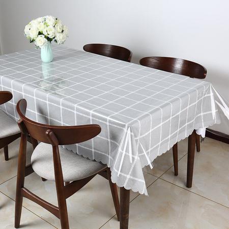 Imagem de Toalha de Mesa Transparente Impermeável Plástico PVC 1,20 X 1,40 Cozinha