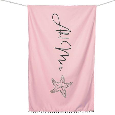 Toalha De Praia Ou Piscina Seca Rápido Summer Com Pompom - CASA CHIC ENXOVAIS Imagem de Toalha De Praia Ou Piscina Seca Rápido Summer Com Pompom